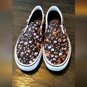 Vans Floral Slip Ons